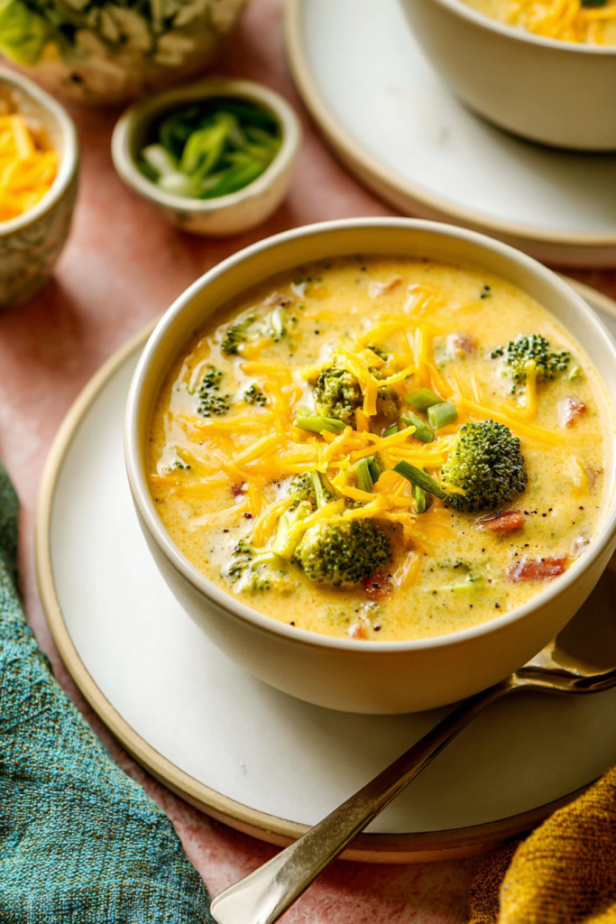 Healthy Broccoli Cheddar Soup