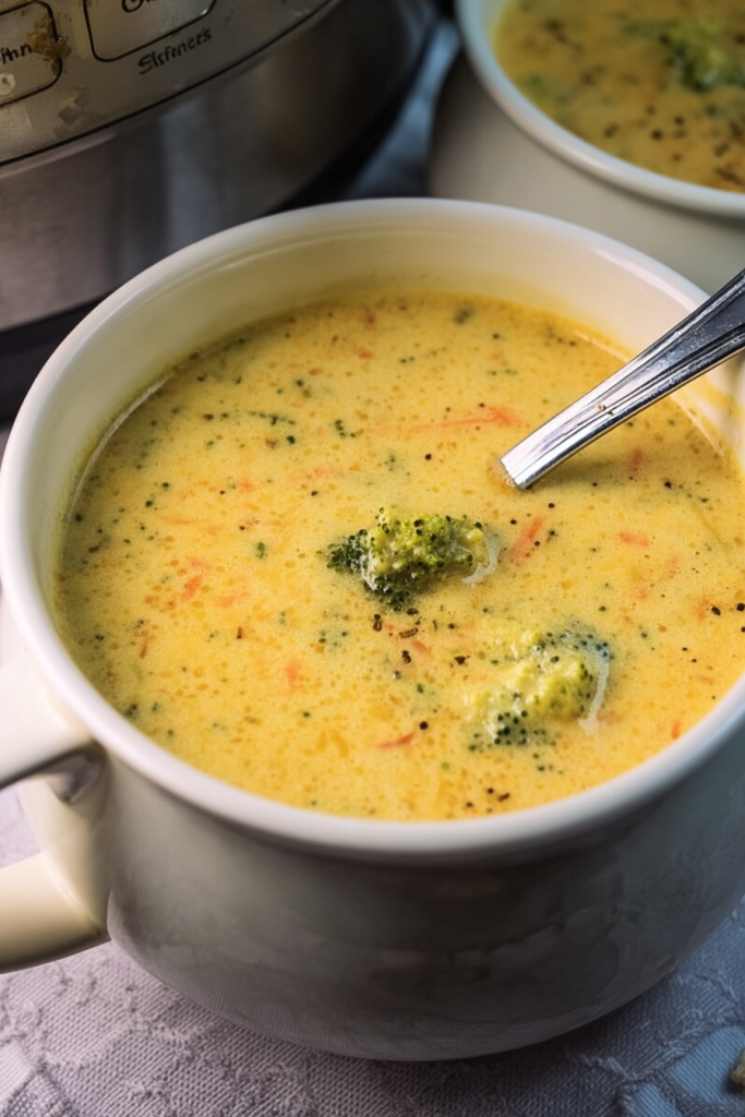 Instant Pot Broccoli Cheddar Soup