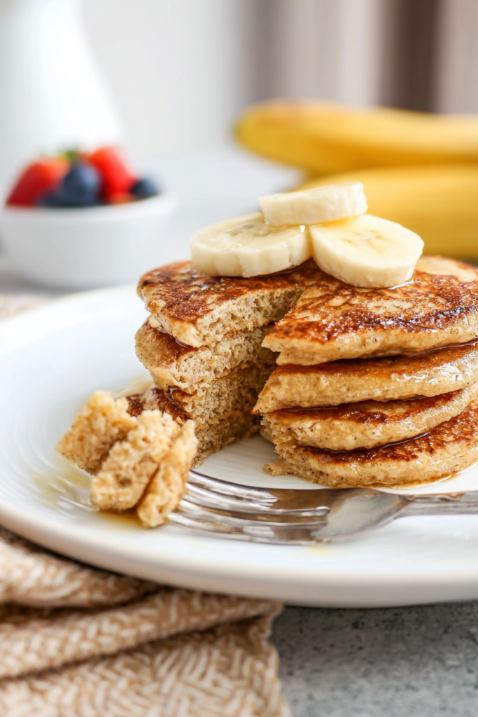 fluffy oatmeal pancakes