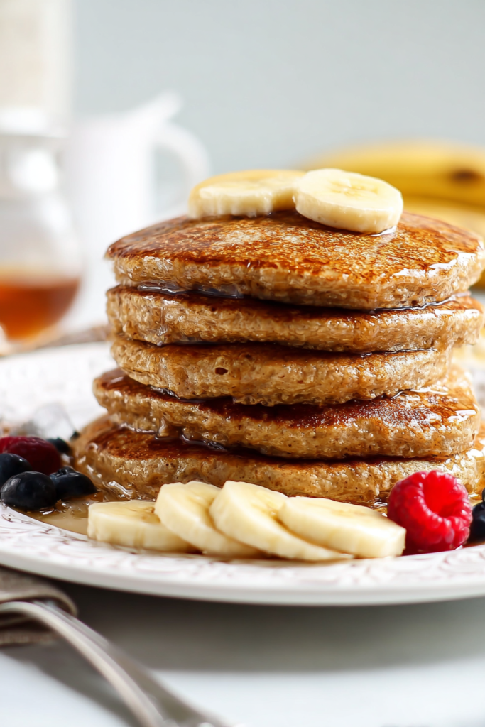 fluffy oatmeal pancakes