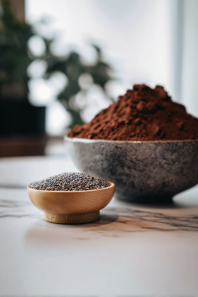 healthy chocolate chia seed pudding