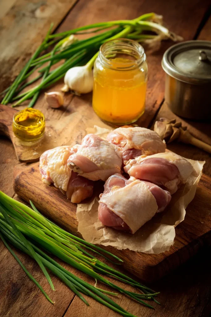 Slow cooker honey mustard chicken thighs