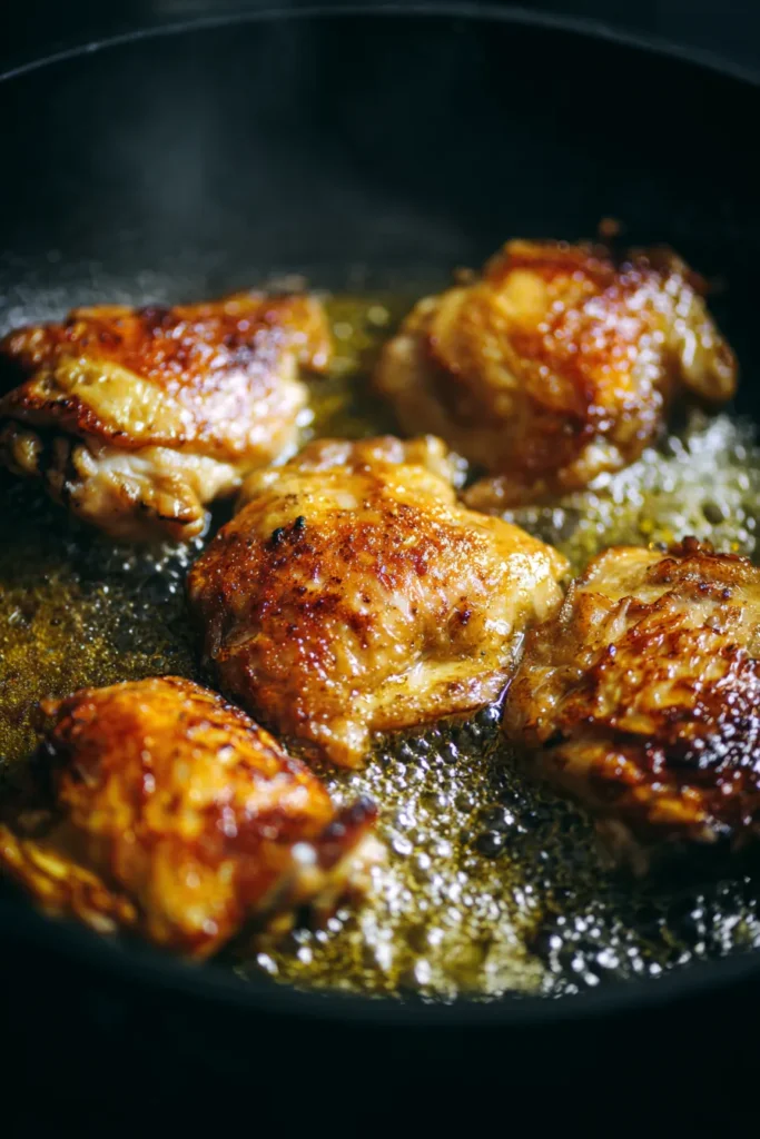 Slow cooker honey mustard chicken thighs