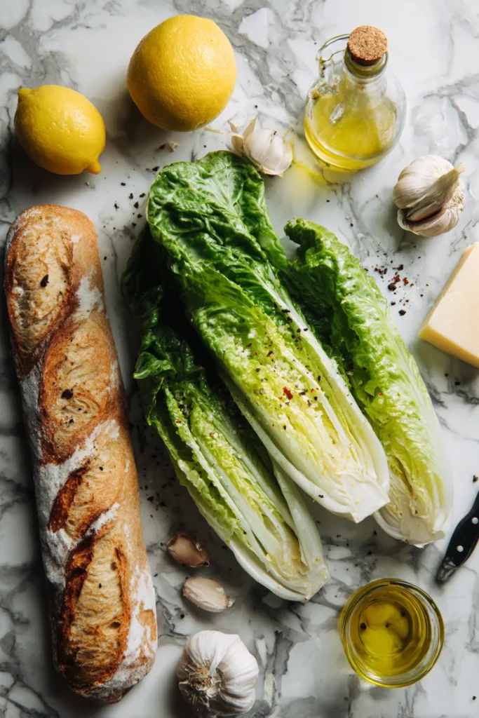 Homemade Caesar salad