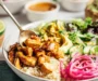 Honey Chipotle Chicken Bowls with Lime Tahini Dressing