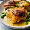 Honey Mustard Slow Cooker Chicken Thighs