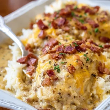 Creamy Smothered Chicken and Rice