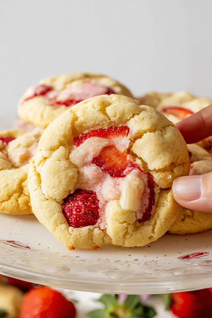 strawberry cheesecake cookies