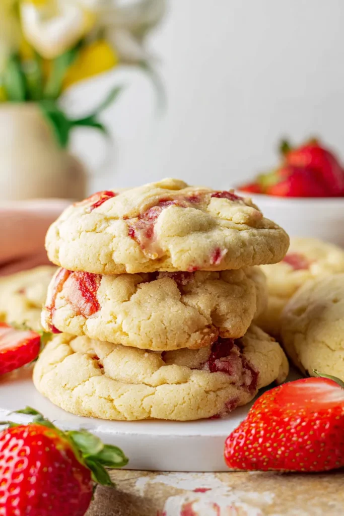 strawberry cheesecake cookies
