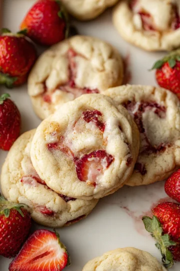 Strawberry Cheesecake Cookies