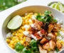 30-Minute Street Corn Chicken Rice Bowl