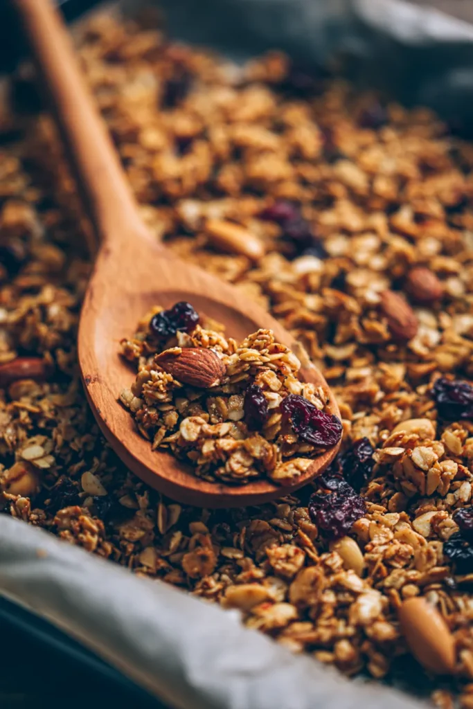 Healthy homemade granola
