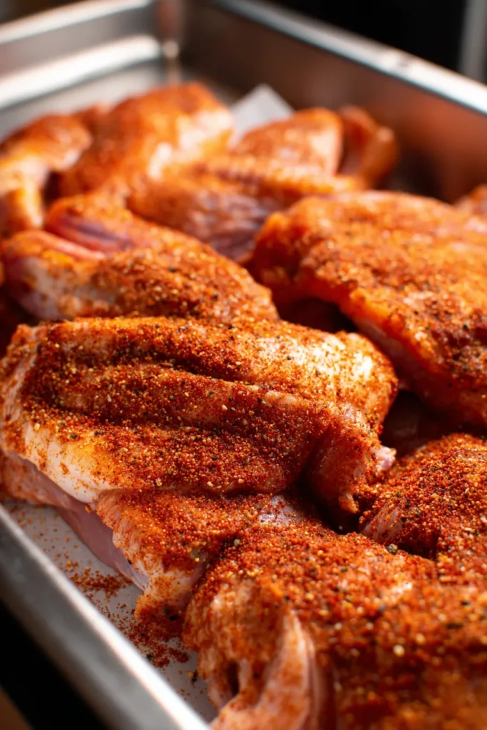 Juicy baked turkey wings