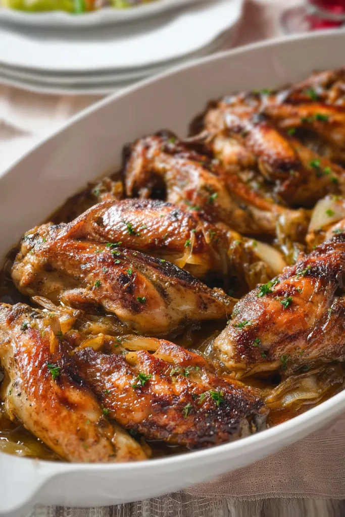 Juicy baked turkey wings