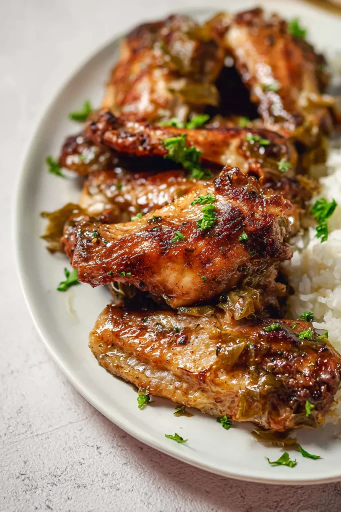 Juicy baked turkey wings