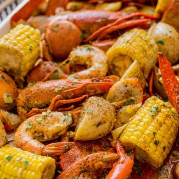 Cajun Seafood Boil with Garlic Butter Sauce