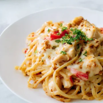 Creamy Baked Chicken Spaghetti