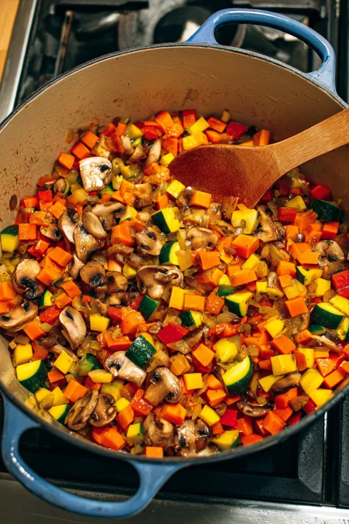 Pearl barley vegetable soup