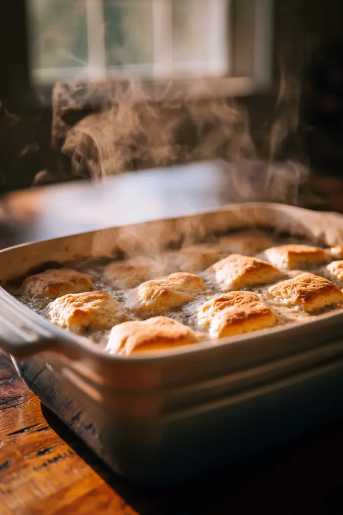 Sausage Gravy Butter Swim Biscuits