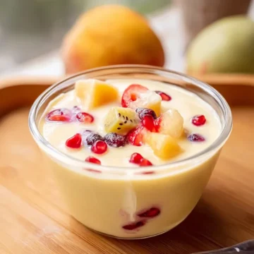 Homemade Creamy Fruit Custard