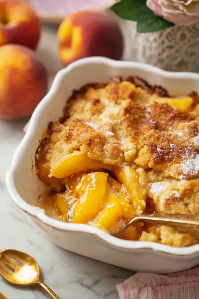 easy fresh peach cobbler