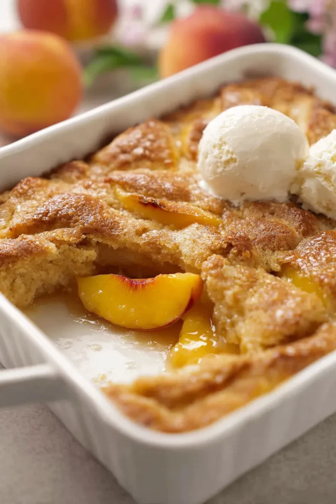 easy fresh peach cobbler