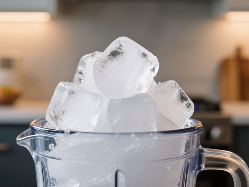 blender crush ice - detailed view