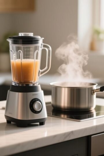 can you blend hot liquid in a blender safely