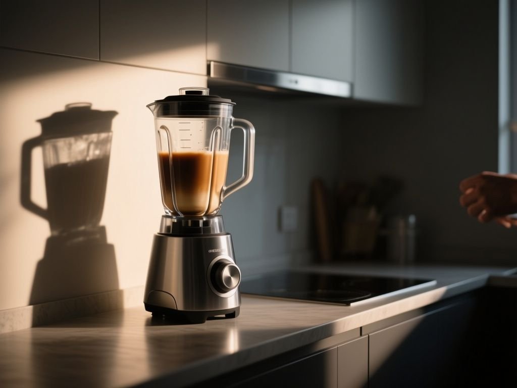 you blend hot liquid in  blender - detailed view