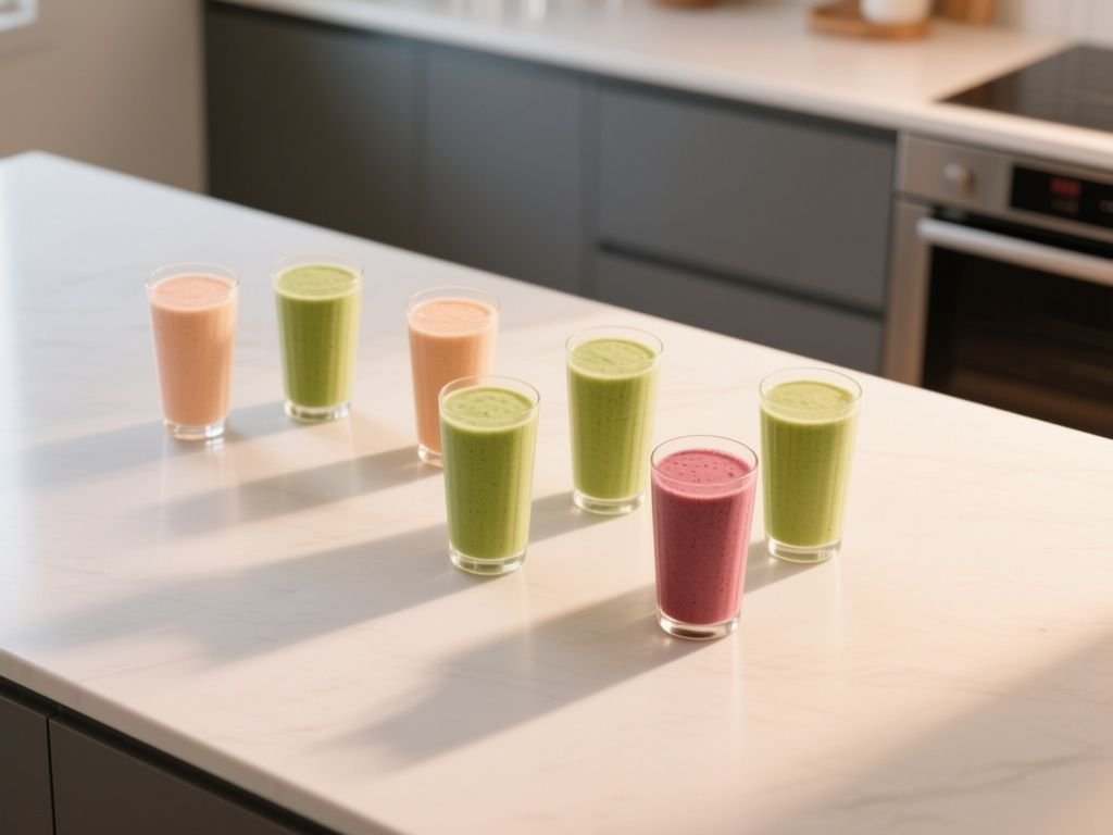 long should you blend  smoothie - step by step