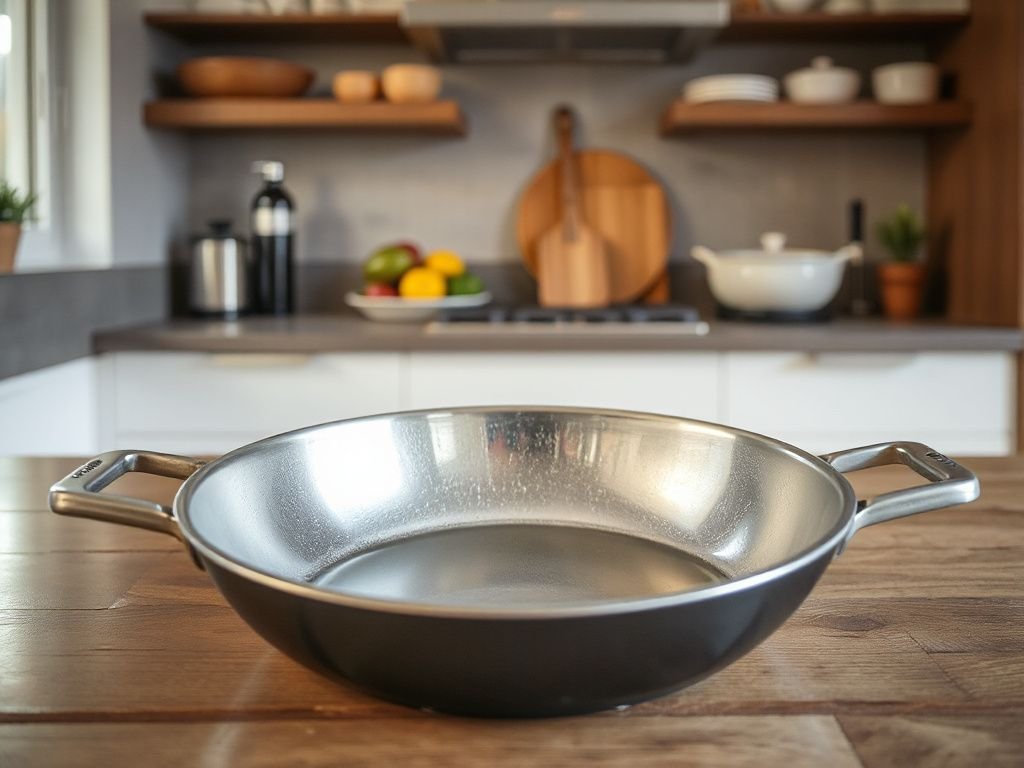 clean  bottom of  pan - step by step