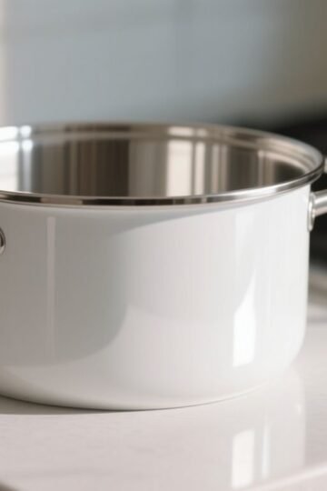 how to remove stains from an enamel pot