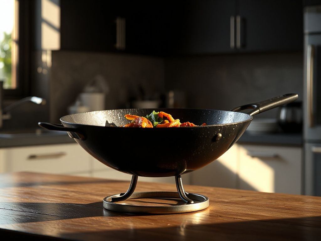 season  carbon steel wok - step by step