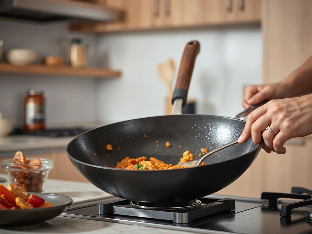 season  carbon steel wok - detailed view