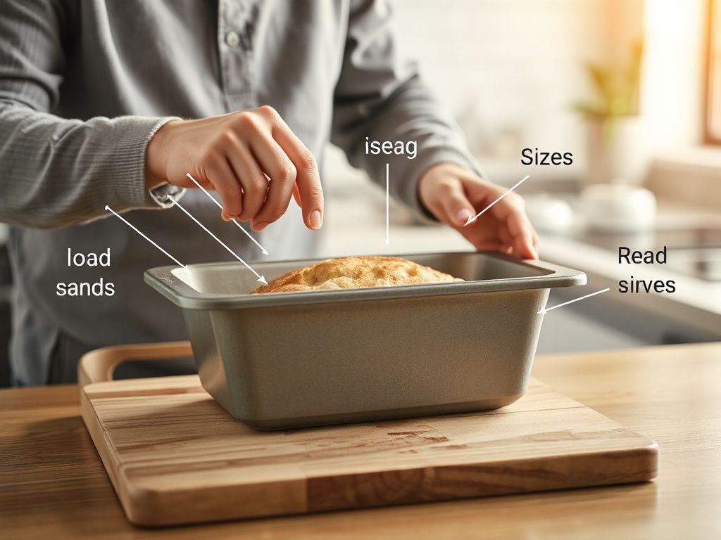 loaf pan sizes explained - detailed view