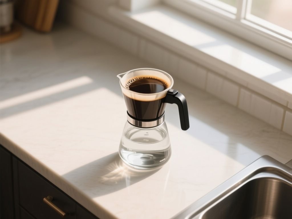 you use tap water in coffee maker - step by step