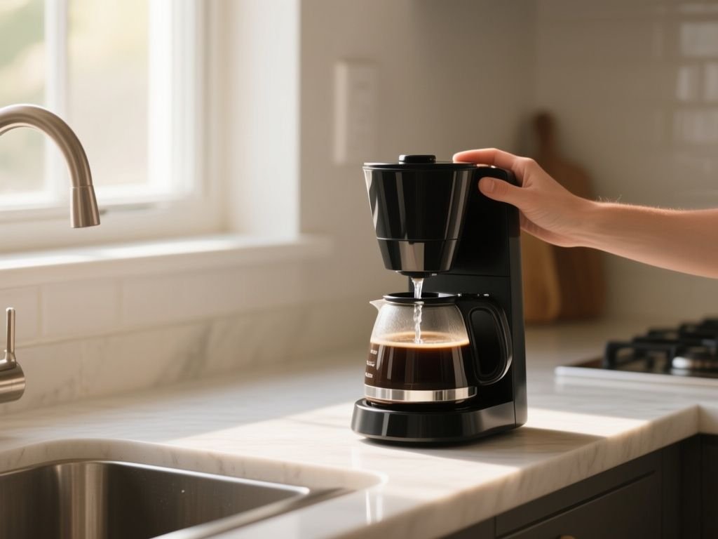 you use tap water in coffee maker - detailed view