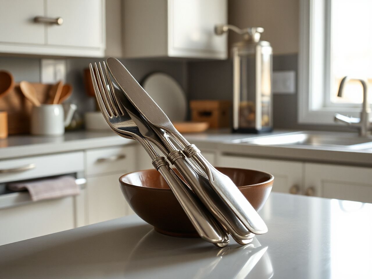 cleaning silverware - step by step