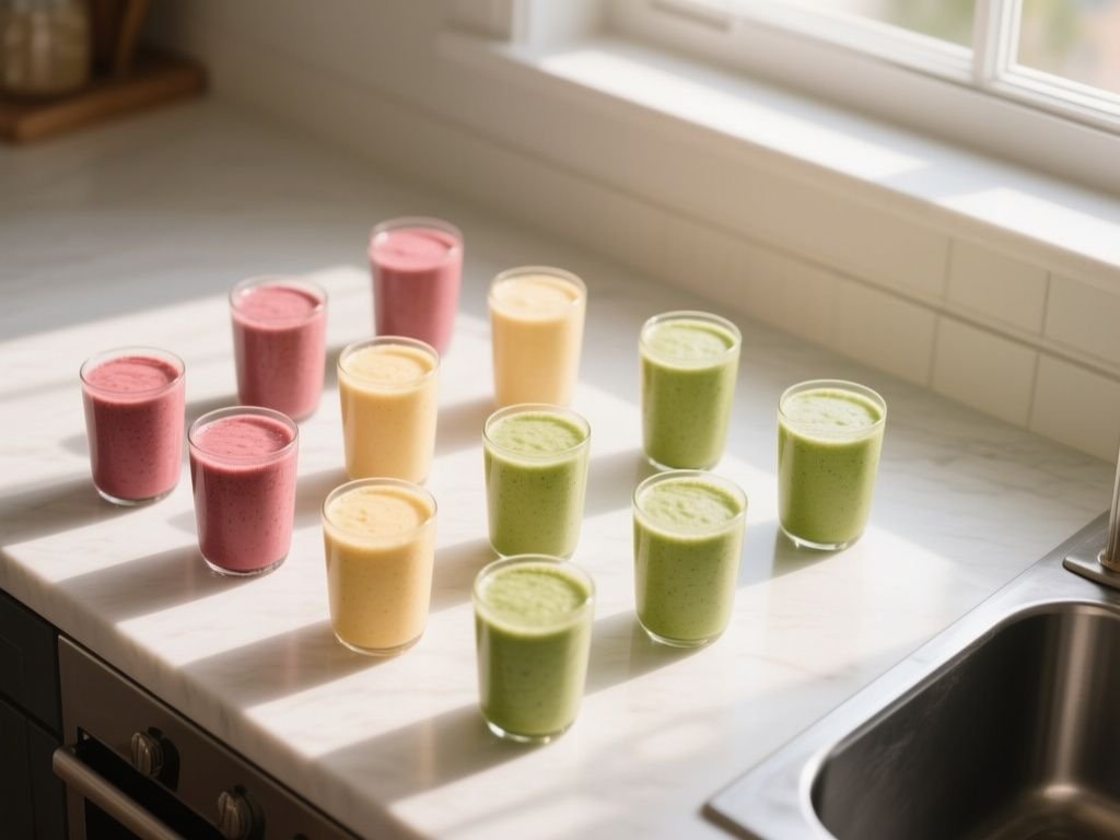 long should you blend  smoothie - step by step