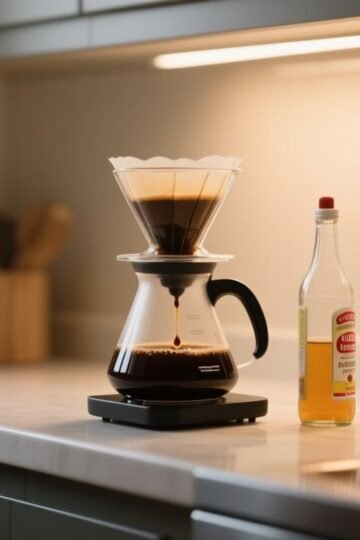 how to clean a coffee maker with vinegar