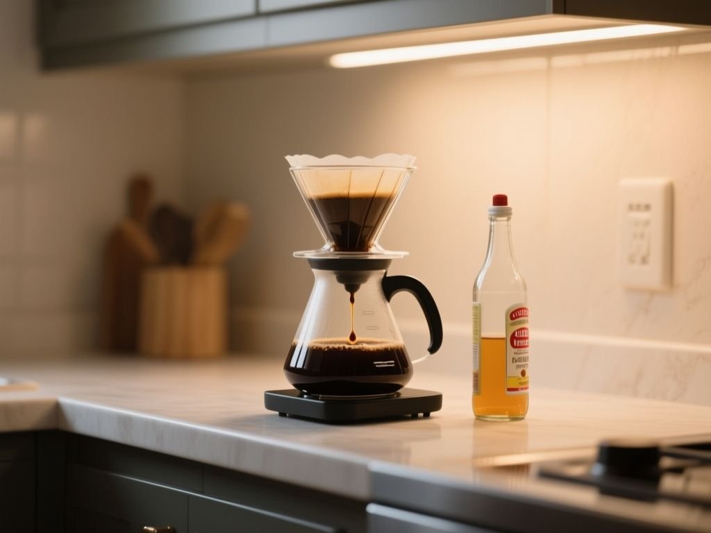 how to clean a coffee maker with vinegar