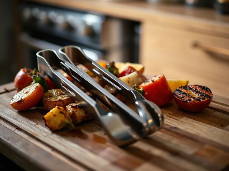 kitchen tongs buying guide showing stainless steel and silicone gripping tips