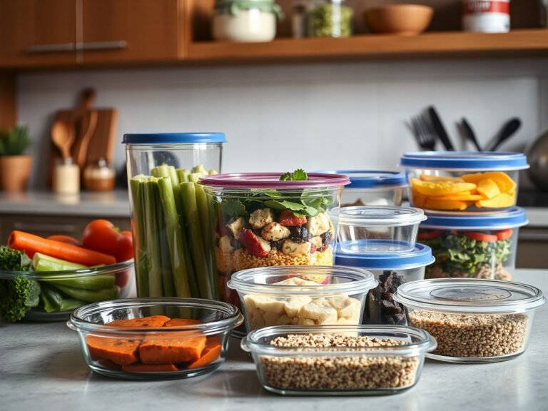 guide to buying meal prep containers arranged for cooling and storage