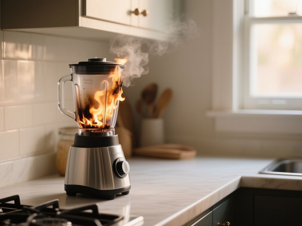 does my blender smell burnt - step by step