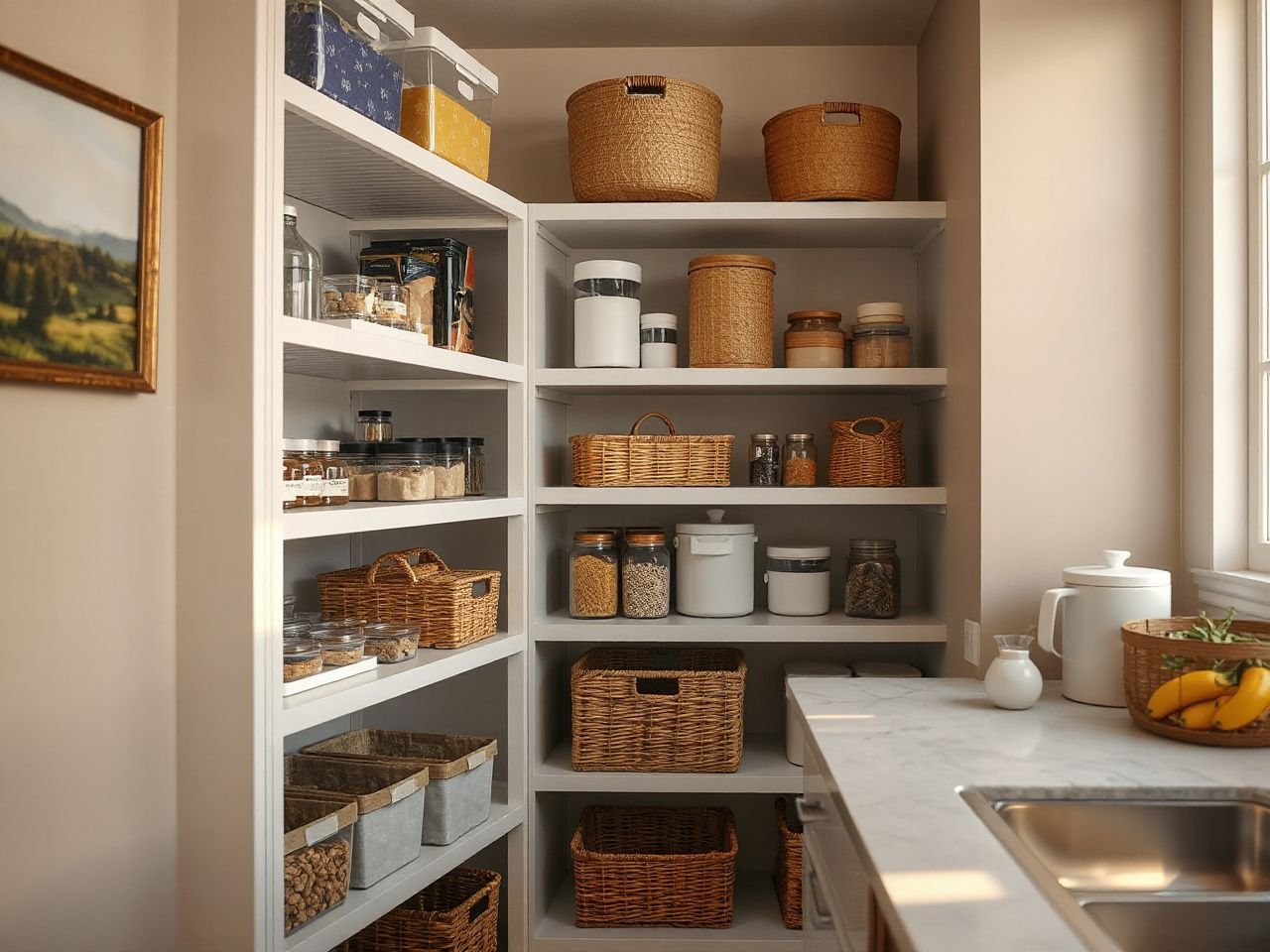 corner pantry organization ideas - detailed view