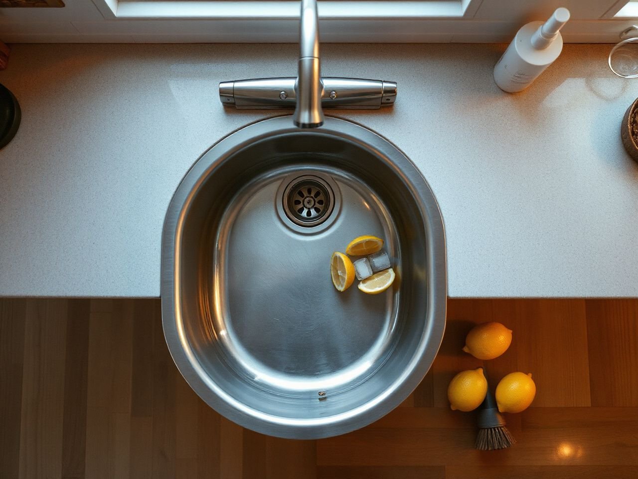 clean  garbage disposal - step by step