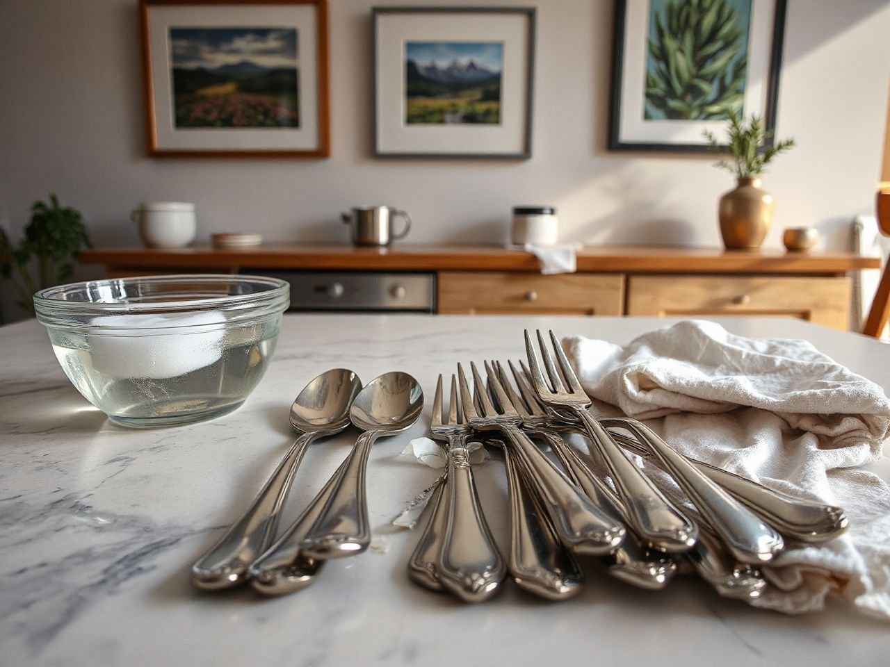 how to clean silverware easily