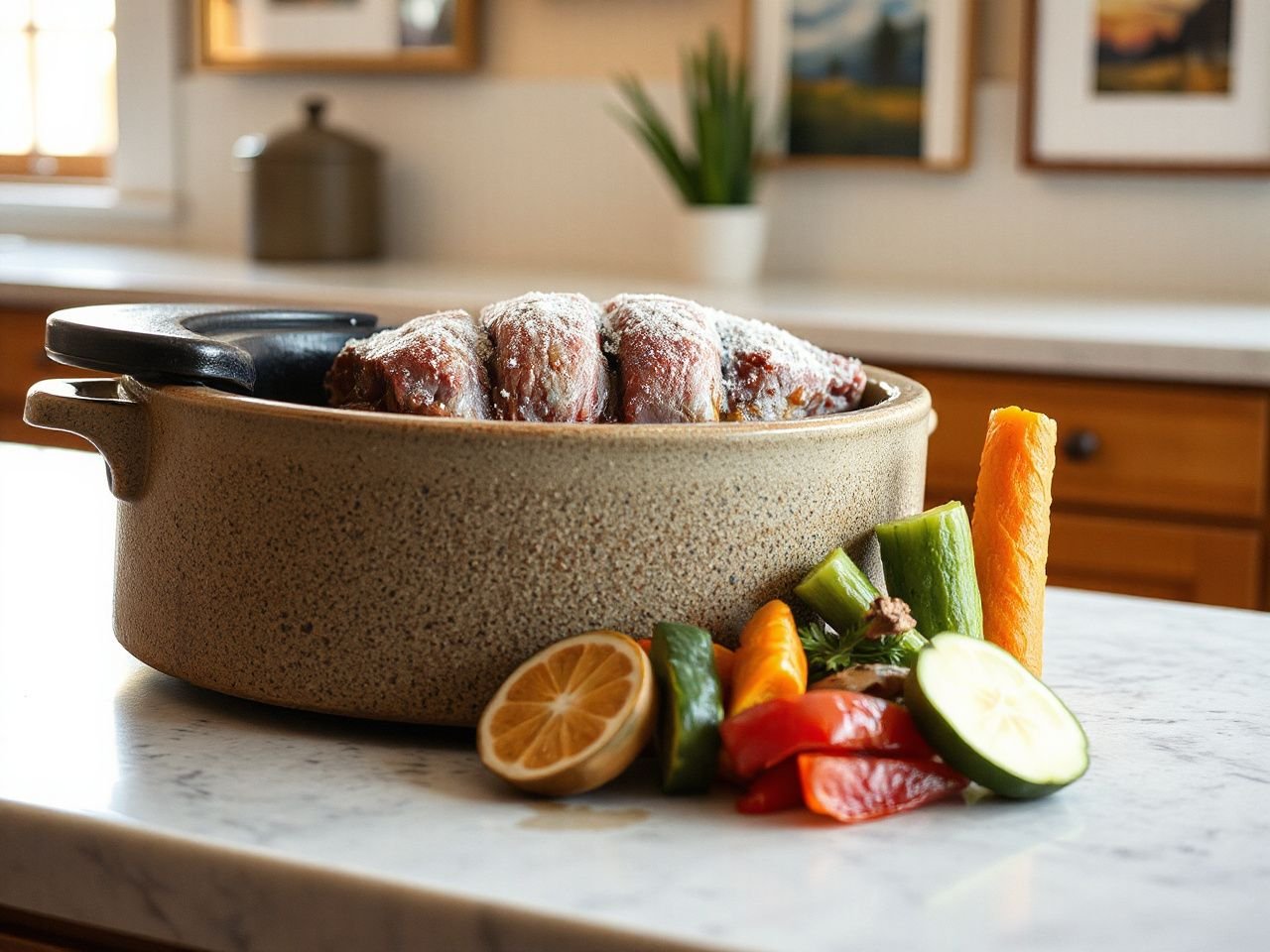 it safe  put frozen meat in  slow cooker - detailed view