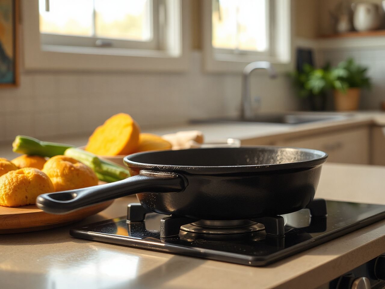 use cast iron skillet - step by step